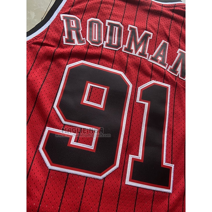 Maglia
 Dennis Rodman NO 91 Chicago Bulls Mitchell & Ness 1996-97 Rosso
